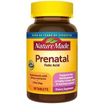 Nature Made Prenatal Multivitamin with Folic Acid, Prenatal Vitamin and Mineral 
