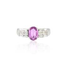 18K Gold Pink Sapphire &amp; Diamond Ring - £2,371.14 GBP