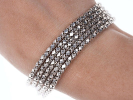 Retro Italian Sterling multi-strand bracelet - £60.31 GBP