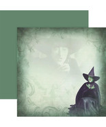 The Wicked Witch Wizard of oz 12x12 Double Sided Scrapbook Paper - Singl... - $22.81 MXN