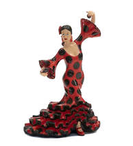 Classic Flamenco Dancer Red Dress All Measurements - $41.00+