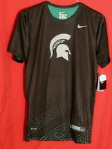 NIKE Michigan State Spartans Logo Dri-Fit Athletic Cut S/S  Knit T-Shirt S NWT - $23.21