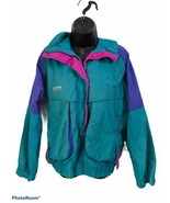 Columbia Sportswear Jacket Men Sz Large Teal Purple Black Vintage Zip/Bu... - £41.15 GBP