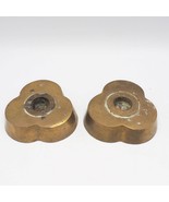 Pair of Brass Candle Holders Andrea by Sadek made in India - £41.47 GBP