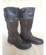 Primingi Brown Suede and Leather 3/4 Length Boots. Goretex. - $54.35