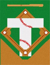 Pepita Needlepoint kit: Letter T Baseball, 9&quot; x 11&quot; - $56.00+
