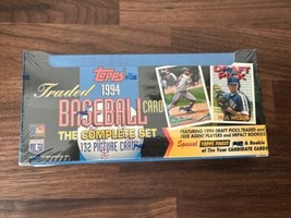 Complete 1994 Traded Topps Baseball Set 132 Cards Sealed Special Finest Rookie - £35.88 GBP