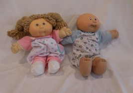 Cabbage Patch Kid Dolls 1978, 1982 with Outfits lot of 2 dolls Brother + Sister - £21.39 GBP