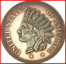 Rare Antique USA United States 1851 One Dollar Indian Head Coin. Explore... - £22.30 GBP