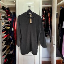 Duluth Trading Women&#39;s Size 1X Black 100% Polyester Full Zip Parka Jacket Plus - £41.22 GBP