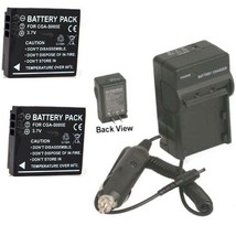 2 Batteries + Charger BP-DC4 BP-DC4-U, BP-DC04-E, for Leica C-LUX 1, D-L... - $25.19