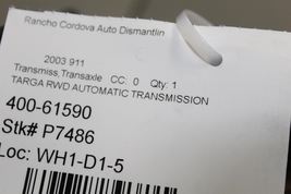 Automatic Transmission 996 Targa Carrera RWD Fits 02-05 PORSCHE 911 59472 image 12