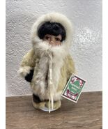 Heritage Dolls Little Eskimo Baby Suede Real Fur indian Arts And Crafts ... - $179.97 MXN