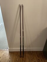 Lot Of 2 Sportcraft 2 Piece Pool Cues Carbon Graphite  58” Black And Maroon - $44.00