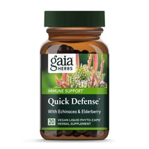 6/28 Gaia Herbs Quick Defense - Fast-Acting Immune Support Supplement fo... - $19.79