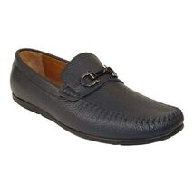 Men's Driving Shoes GENIO Turkey Casual Dress Genuine Leather 120741706 D.Blue image 2