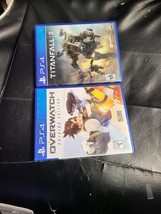 Lot Of 2 Call Of Duty Titanfall 2 + Overwatch Origins Edition [Complete] / PS4 - £6.24 GBP