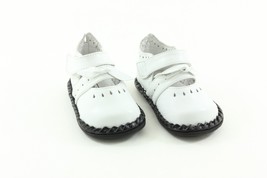 TENDER TOES Toddler Baby Rubber Sole White Leather 9506WT - £14.94 GBP
