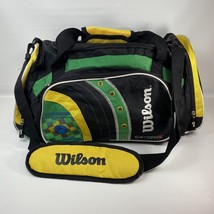Wilson Duffle Bag Brazil FC Soccer Football Catorze HTF Black Green Yellow - £18.79 GBP