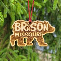 Branson Missouri Ornament Wood Christmas Or Magnet Bear MO USA Made Baltic Birch - $19.99