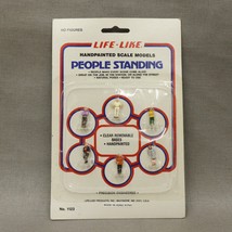 HO Scale People Standing Figures (6 Pcs) Life-Like #1123 New Old Stock - $16.04