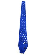 Noel Strand Vintage 1983 Unique Blue Fish Shaped Necktie USA Made 54” - $5.38