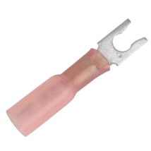Pacer 22-18 AWG Heat Shrink Spade Terminal - #8 Stud Size - 100 Pack - £49.38 GBP