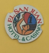 El San Juan Hotel &amp; Casino $1 Casino Chip, Vintage - $2.95