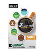 KEURIG FAMOUS FAVORITES COFFEE VARIETY PACK 10CT - $328.89 MXN
