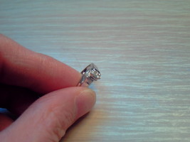 Marquise Briiliant Cut Diamond 10 K White Gold Ring - £426.01 GBP