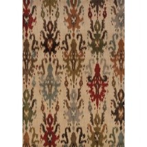 Oriental Weavers Casablanca 4437A 5x8  Rectangle - Ivory/ Multi-Nylon/PolyP - £231.24 GBP