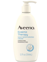 Aveeno Eczema Therapy Daily Moisturizing Cream Fragrance-Free 12.0fl oz - £55.13 GBP