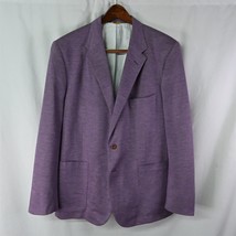 RCI by Tom James 46S Purple Knit Bespoke Mens Blazer Suit Jacket Sport Coat - £39.30 GBP