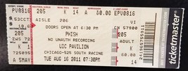 PHISH - ORIGINAL 2011 UNUSED WHOLE FULL CONCERT TICKET - $279.75 MXN