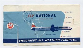 National Airlines Ticket Jacket With Coat Check Tab 1950&#39;s - £17.03 GBP