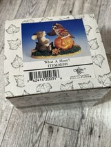 Fitz &amp; Floyd Charming Tails “What A Hoot!”Figurine New SEALED Owl Pumpkin Fall - £16.05 GBP