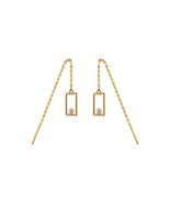 Anyco Fashion Earrings Gold Genuine 925 Sterling  Simple Geometric Luxur... - €18,20 EUR