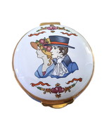 Crummles Lady &amp; Gent Hearts Enamel Box (Vintage) - $45.00