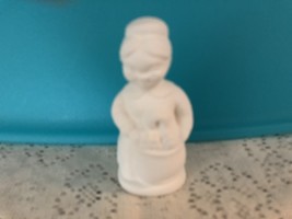 W2 - Mrs Claus with Bag of Toys Ceramic Bisque Ready to Paint, Unpainted... - $2.50