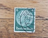 Germany Stamp 6pf Used Green - $0.94