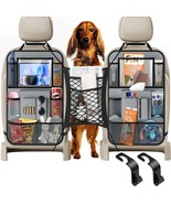 Car Organizer, 2 Storage Pockets +2 Headrest Hook +1 Seat Net, 20 Storag... - $31.92 CAD