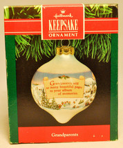Hallmark - Grandparents - Glass Ball 1991 - Keepsake Ornament - £9.22 GBP