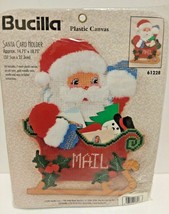 Bucilla Plastic Canvas Santa Card Holder Kit Christmas #61228 - $37.39