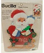 Bucilla Plastic Canvas Santa Card Holder Kit Christmas #61228 - £29.41 GBP