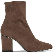 DKNY Womens Cavale Taupe Faux Suede Ankle Boots Shoes 9 Medium - $42.50