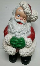 Vintage Atlantic Mold Winking Santa 14” Tall Beautifully Hand painted - £19.98 GBP