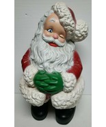 Vintage Atlantic Mold Winking Santa 14” Tall Beautifully Hand painted - £18.83 GBP