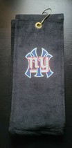 Yankees Giants Golf Sport Towel 16x26 Black - £12.53 GBP