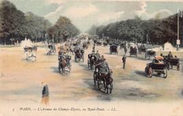 Paris France~L&#39;avenue Des Champs Elysees RON~1900s L.L. Tint Photo Postcard - £7.66 GBP
