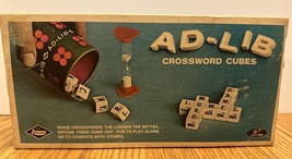 VIntage AD-LIB crossword dice game - E.S. Lowe 1972 - COMPLETE - £7.81 GBP